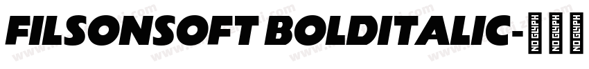 FILSONSOFT BOLDITALIC字体转换